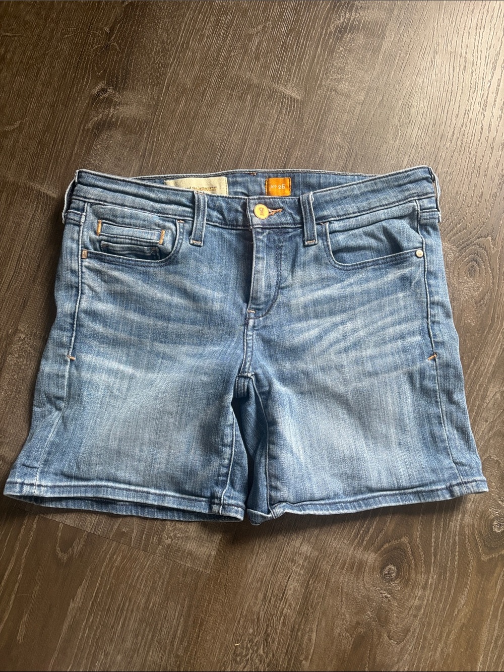 Anthropologie Pilcro and the Letterpress Stet denim shorts sz 26